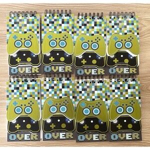 8 x Amscan Game Controller Notebooks - Pixel Design Party Favors NEW